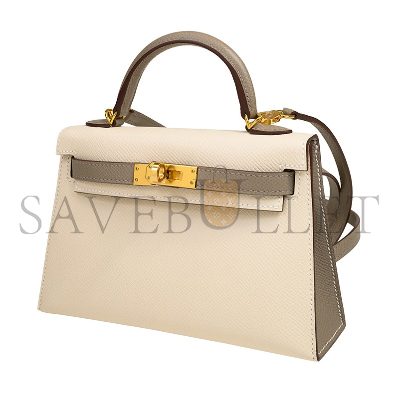H**me5 mini kelly epsom gold hardware (19*12*5.5cm)